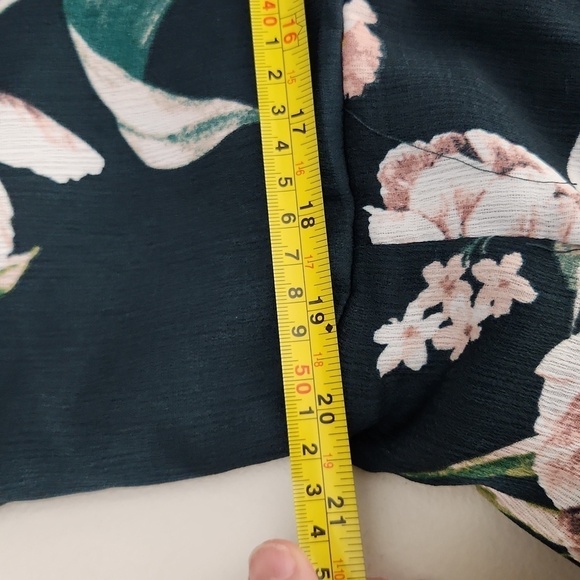 City Chic Jumpsuit Floral Womens Size 20 L Green Pink Flowers - Picture 11 of 13